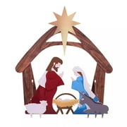 kayannuo Garden Decor Holy Night Outdoor Christmas Nativity Set Patio Decor